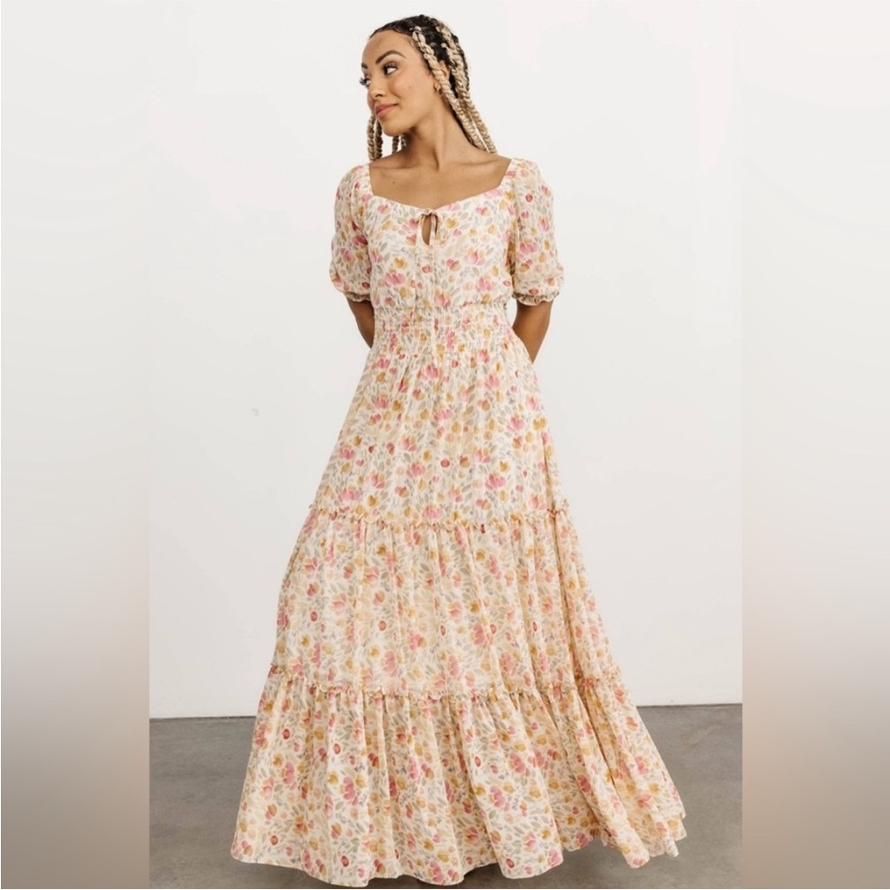 Baltic Born Alice Smocked Maxi Blossom Print